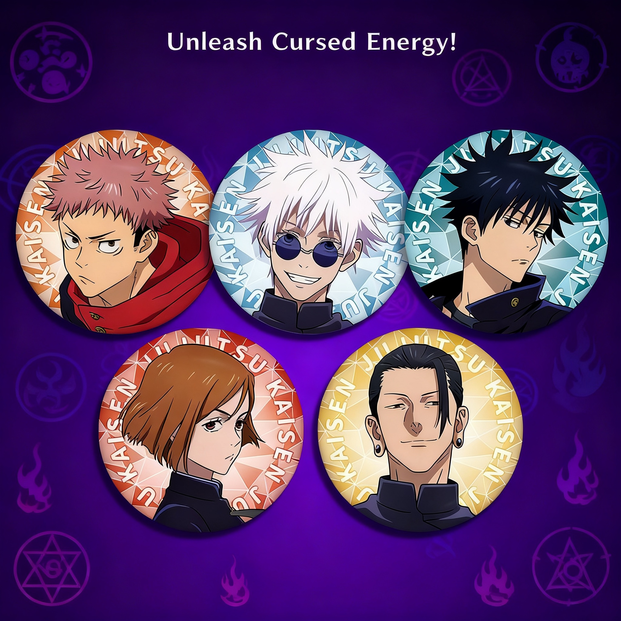 Anime Badge Jujutsu Kaisen 58  - Anime Cosplay Merchandise avaliação e preço