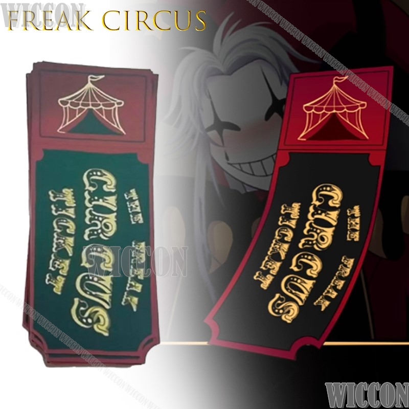 Freak Circus Ticket Card Red G - Anime Cosplay Merchandise avaliação e preço
