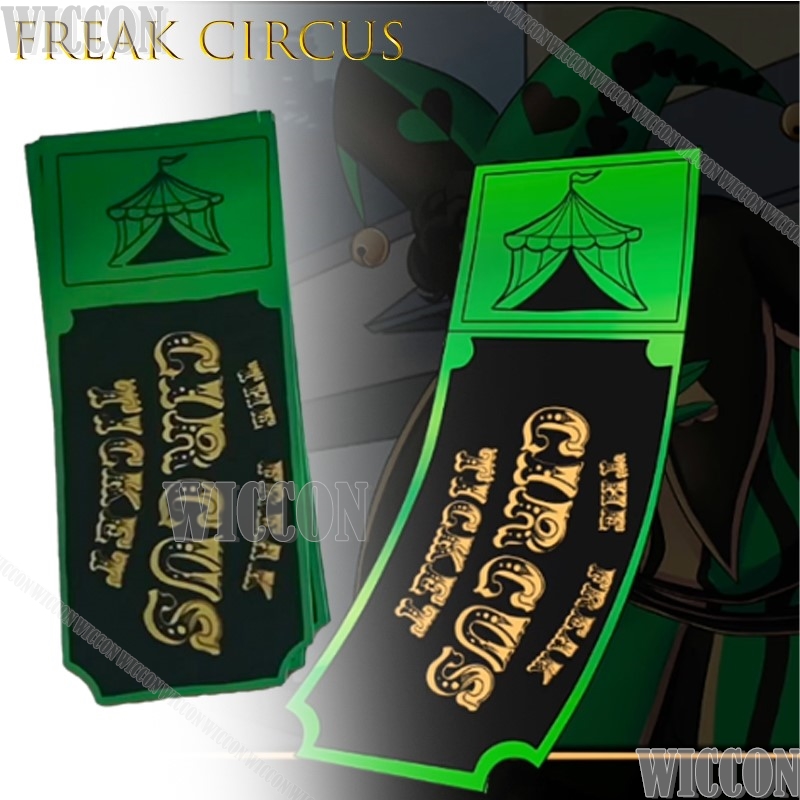 Freak Circus Ticket Card Red G - Anime Cosplay Merchandise avaliação e preço