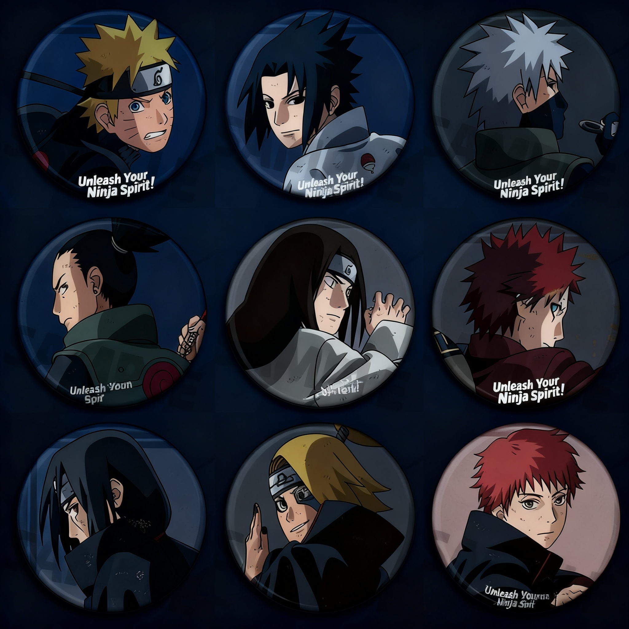 Naruto Anime Badge Pin Set Shi - Anime Merchandise Naruto avaliação e preço